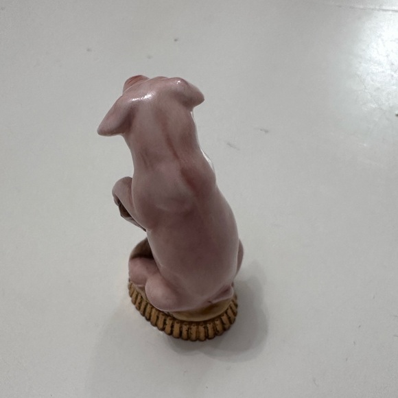 Rare Halcyon Days England Pig Enameled Porcelain Figurine Art - Picture 4 of 9
